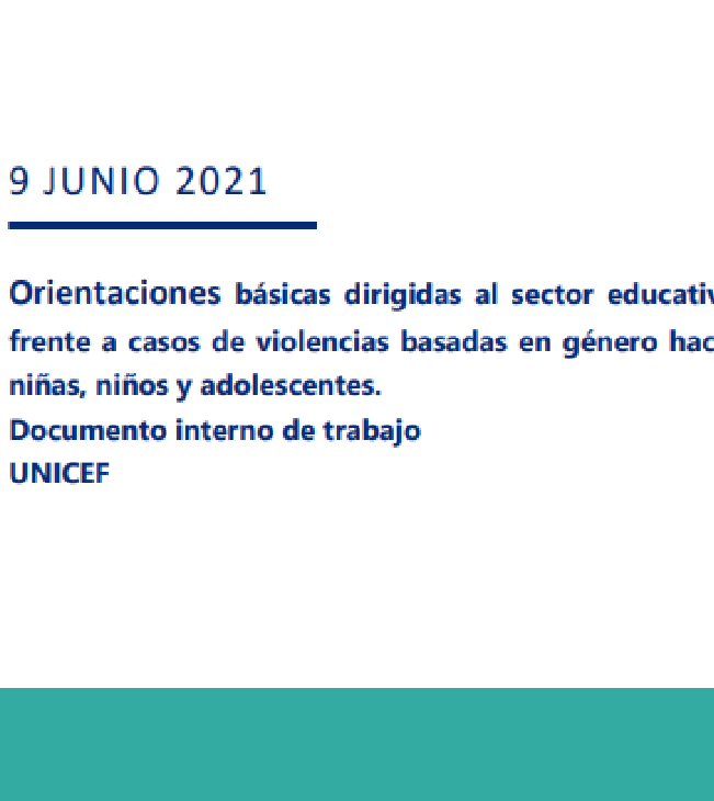 Herramientas sector educativo frente a casos de VBG