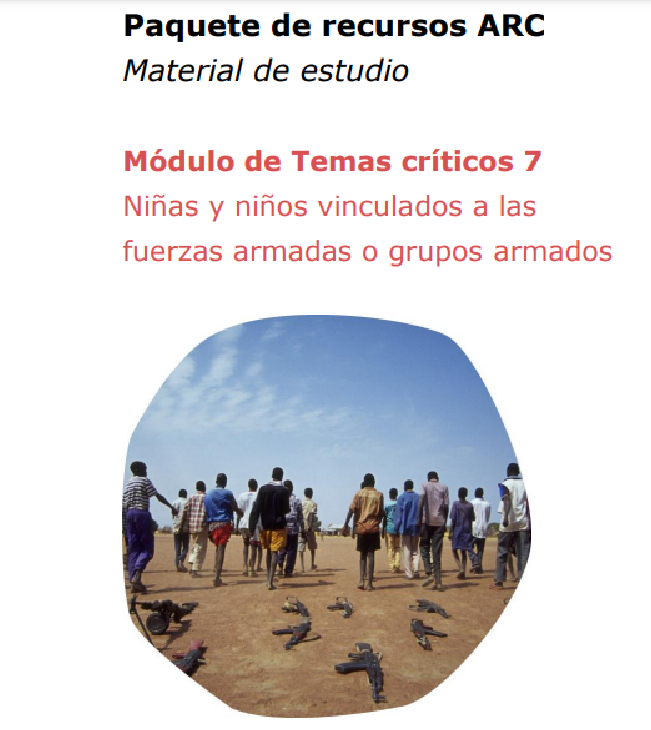 Recursos Acción por los derechos de la niñez - Material NNA vinculados grupos armados