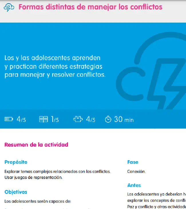 Formas distintas de manejar los conflictos